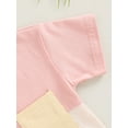 thumbnail image 6 of Bagilaanoe Newborn Baby Girl Boy Rompers Contrast Color Short Sleeve Bodysuits 3M 6M 12M 18M 24M Infant Casual One Piece Short Jumpsuit, 6 of 8