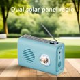 thumbnail image 3 of Mini Altavoz Portátil Radio Al Aire Libre Compatible Con Dientes Solar Soporte Colorido Llamado A Mano para Una Mejora La Oficina en Casa Azul, 3 of 9