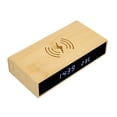 thumbnail image 4 of Reloj Despertador Digital De Madera, Material De Bambú Multifunción Exquisita Carga Inalámbrica Reloj LED De Madera Para Sala De Estar ANGGREK No, 4 of 7