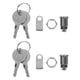 thumbnail image 1 of BRIGHTFUFU 2 juegos de cerraduras de leva tubulares para compartimento de caravana, cerradura de gabinete con llave, 1 of 7