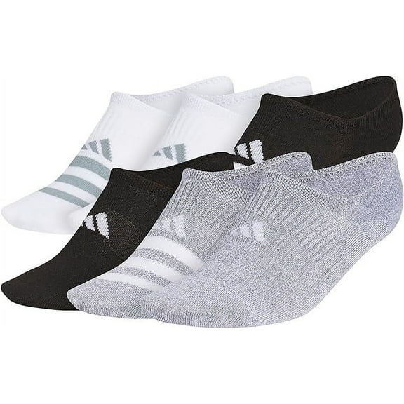 Adidas Women's Superlite 3.0 Super No Show Atheltic Socks, 6 Pack, Medium