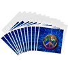 Greeting Cards - Hippie Themed Peace On Earth With Disco And Tie Dye - 12 Pack -