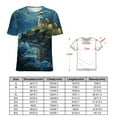 thumbnail image 2 of Lighthouse Sunrise Coast Scenery Pale Blue Tan T Shirts Basic T-Shirt Short Sleeve Ladies Tee Shirt Summer Graphic Clothing, 2 of 6