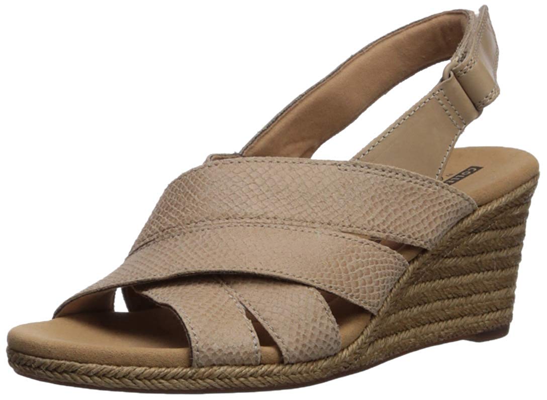 clarks espadrille wedge sandals