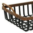 thumbnail image 4 of DecMode 29", 23"W Black Wood Grid Tray, 2-Pieces, 4 of 8