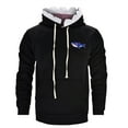 thumbnail image 2 of XAOWF Men'S Casual Hoodies Cartoon shark Loose Fit Long Sleeve Stylish Comfort Sweatshirt With Kanga Pocket 2025 Autumn New Relaxed Fit Pullover, 2 of 7