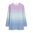 thumbnail image 6 of Wowcloth Women's Ombre Long Sleeve Top, Casual Loose Fit with Pockets for Daily Wear and Travel, 6 of 7