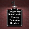 thumbnail image 2 of Danger High Noise Levels BLACK Aluminum Composite Sign Aluminum Composite Sign 20''x24'', 2 of 9
