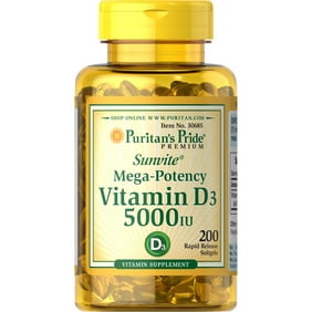 Spring Valley Vitamin D3 Softgels 5000iu 100ct