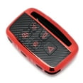 thumbnail image 2 of Car Key Case Cover, Smart Key Shell, TPU Cover Car Entry Fob, Carbon Fiber For Car Car Smart Key Red, 2 of 8