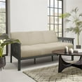 thumbnail image 2 of Lexicon Lewiston Fabric Upholstered Sofa in Light Brown and Antique Gray, 2 of 8