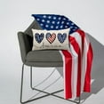 thumbnail image 2 of 4th of July Pillow Covers 12x20 inch Independence Day Patriotic Blue Red America Flag Love Heart Throw Pillow Cover Decorative Cushion Cases for Home Sofa Couch Chair Bed 8D, 2 of 5