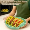 thumbnail image 4 of Reusable Taco Serving Plates Set - 4-Slot Organizer with Side Compartments, Oven/Air Fryer Compatible | Perfect Housewarming Gift for Taco Lovers (BPA-Free), 4 of 7