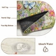 thumbnail image 6 of 2'x6' Rug Runners for Hallways Kitchen, Spring Summer Botanical Non Slip Entryway Beside Floor Carpet Runner, Butterfly Floral Vintage Washable Laundry Room Bedroom Throw Rugs Mat for Family Pet, 6 of 8