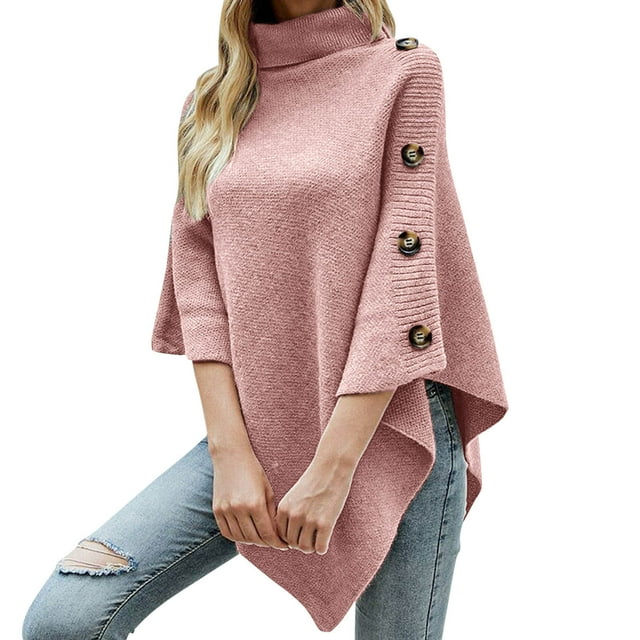 WEAIXIMIUNG Manteau Châle pour Femme à Col Montant Uni