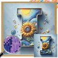 thumbnail image 1 of (ZQA4701-AB) (I) Algunos diamantes AB diamantes completos letras Van Gogh series caligrafía y pintura diamantes pinturas diamantes resina 30*30 CM tamaño lienzo 35*35 CM, 1 of 9