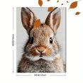 thumbnail image 3 of Custom Name Bunny Rabbit Nursery Canvas Print, Baby Boy Animal Kids Bedroom Home Wall Decor Art, 3 of 8