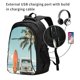 thumbnail image 2 of Easygdp Vintage Surf Van Beach Mochila para Laptop de Viaje con Puerto USB, Mochila para Laptop con Puerto de Carga USB para Mujeres y Hombres, 2 of 7