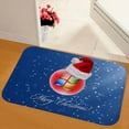 thumbnail image 6 of New Christmas Snowman Printed Soft Flannel Floor Mat Bathroom Anti Slip Mat Rug, 6 of 9