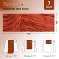 thumbnail image 2 of Mantel para queso Table Runner Fixwal, color terracota, 35 x 120 cm, paquete de 3, 2 of 8