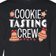 thumbnail image 4 of Inktastic Christmas Cookie Tasting Crew with Holiday Cookies Long Sleeve T-Shirt, 4 of 5