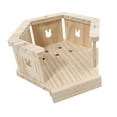 thumbnail image 5 of TOOYFUL Habitat Decor Sleeping Nest Solid Wood Hamster Hideout Small Pets Activity Toy for Gerbil Hedgehog Hiding C, 5 of 10