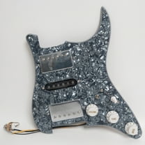 For Fender Strat Guitar Prewired Loaded Pickguard, with HSH Alnico 5 Humbucker Pickups