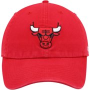 Men's '47 Red Chicago Bulls Core Logo Clean Up Adjustable Hat