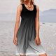 thumbnail image 2 of Moda mujer verano casual sin mangas impreso o-cuello chaleco vestido Pompotops  ghjkhdj2148, 2 of 5