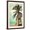 Brown Frame, variant on Art.com Long Beach, California - Lifeguard Shack and Palm Art Print by Lantern Press, White Frame Wall Art, 17" x 23"