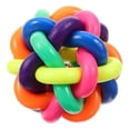thumbnail image 4 of Colorful Ball Dog Toy For Training Indoor Play With Squeaky Sound And Teeth Cleaning 7.5Cm 1Pcs, 4 of 5