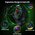 thumbnail image 6 of Wireless Gaming Headset 2.4GHz Bluetooth Gaming Headphones with Noise Canceling Mic,3D Surround,50H Playtime for PS5 PS4 PC Switch Mac Phone,Black, 6 of 9