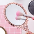 thumbnail image 4 of Hand Makeup Handheld Decorative Personal Vintage Cosmetic Travel Hand Vintage Handheld With Handle Vanity Makeup Travel,Gold Mothers Day Makeup Magnifying Glass, 4 of 9