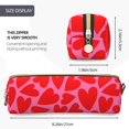 thumbnail image 3 of Fotbe Love Heart Estuche para Lápices de Cuero con Estampado, Estuche con Cremallera Resistente, Organizador Compacto y Elegante para Papelería, 3 of 7