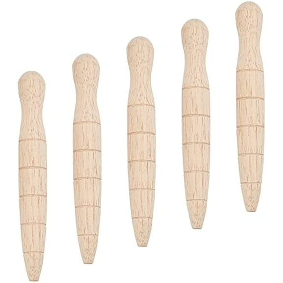 5Pcs Wooden Plant Dibber Wood Garden Dibber seedsDibbler Dibber Bulb Seedling Planting Tools Gardeners Planting Tool for Seedlings