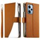 thumbnail image 1 of Funda cartera GANGXUN para Xiaomi Poco X5 Pro , cuero PU con tarjetero, cremallera, correa de mano, soporte y protección 1184°, 1 of 6