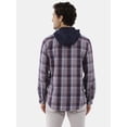 thumbnail image 3 of Burnside Men's Hooded Flannel Shirt with Long Sleeves, Sizes S-2XL, 3 of 5