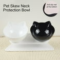 thumbnail image 4 of Cuenco inclinado para gatos con diseño de 15, soporte protector para el cuello, cuenco alimentador de agua y comida para mascotas elevado, 4 of 5