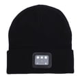 thumbnail image 1 of Gorro De Punto De Invierno Unisex, Faro Suave Gorro De Punto De Invierno Cómodo Lavable Talla única Puerto USB C Cálido Para Pasear Perros, 1 of 7