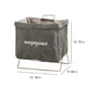 thumbnail image 3 of Cesta de ropa plegable con asas | Cesto para ropa plegable para dormitorios, apartamentos y guarderías | Gran capacidad para guardar ropa, juguetes y ropa de cama | Gris, verde, azul marino y caqui, 3 of 6