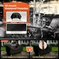 thumbnail image 3 of Gaspro 24 Inch Grill Cover Fits Cuisinart CGG-306 Chef's Style, Royal Gourmet 24" Griddle, Ninja OG751, Pit Boss 75275 & PB336GS and Most 2-Burner Portable Grills, Waterproof Griddle Cover, Black, 3 of 10
