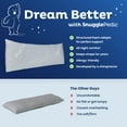 thumbnail image 3 of Snuggle-Pedic Long Body Pillow for Adults - Big 20x54 Pregnancy Pillows w/Shredded Memory Foam & Cooling Pillow Cover - Cuddle Firm Maternity Side Sleeper Pillow Insert to Hug for Bed - Grayy, 3 of 5