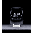 thumbnail image 2 of C&M Personal Gifts 17 Do Not Disturb My Peace My Joy My Grind My Whole Entire Vibe Stemless Wine Glass, 2 of 5