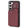 thumbnail image 4 of Elegant Crossbody Strap Wallet Case for Samsung Galaxy S23 with Card Holder, Shockproof Purse Magnetic Closure Phone Cover with Wrist Strap for Samsung Galaxy S23 - Winered, 4 of 12