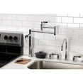 thumbnail image 2 of Kingston Brass KS8701DFL NuWave Deck Mount Pot Filler Faucet, Polished Chrome, 2 of 8