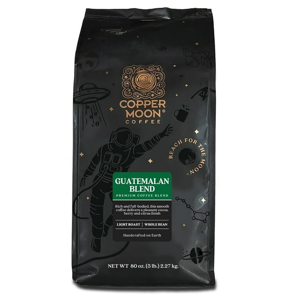 Light Roast Whole Bean Coffee, Guatemalan Blend, 5 Lb