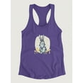 thumbnail image 3 of Fairytale Hare Racerback Tank Women -Grace Popp Designs, Female x-Large, 3 of 4