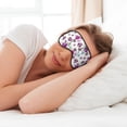 thumbnail image 6 of Xecao Violets Flowers for Soft Fluffy Sleeping Blindfold, Nap eye cover tailored for the utmost comfort for girls, women, kids, and adults., 6 of 7