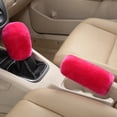thumbnail image 1 of 2Pcs Voiture Poignée de Frein à Main Couvre Levier de Vitesses Poignée de Couvercle Manche Peluche Hiver Doux Chaud Frein à Main, 1 of 7