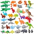 thumbnail image 2 of Original Big Size Assemble Building Blocks Dinosaur Jurassic Park Accessory Compatible Sea Animals Zoo Bricks Toy For Children Gao Jinjia LED, 2 of 2